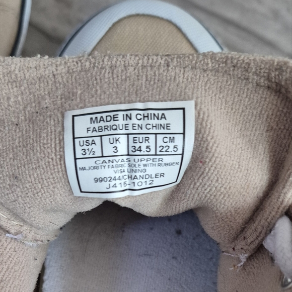 Ralph Lauren Kids Tan Canvas Sneakers - Picture 3 of 4